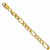 14K Yellow Gold Flat Figaro Bracelet