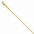 14K Yellow Gold Diamond-Cut Wheat Chain