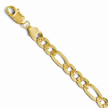 14K Yellow Gold Flat Figaro Chain