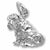 Shar Pei charm in Sterling Silver hide-image