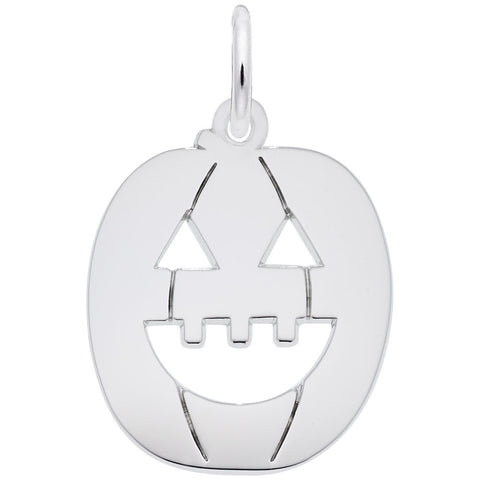 Jack O Lantern Charm In Sterling Silver