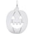 Jack O Lantern Charm In Sterling Silver