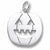 Jack O Lantern charm in 14K White Gold hide-image