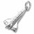 Shuttle charm in 14K White Gold hide-image