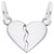 Heart Charm In 14K White Gold