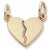 Heart charm in Yellow Gold Plated hide-image