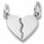 Heart charm in Sterling Silver hide-image