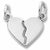 Heart charm in 14K White Gold hide-image