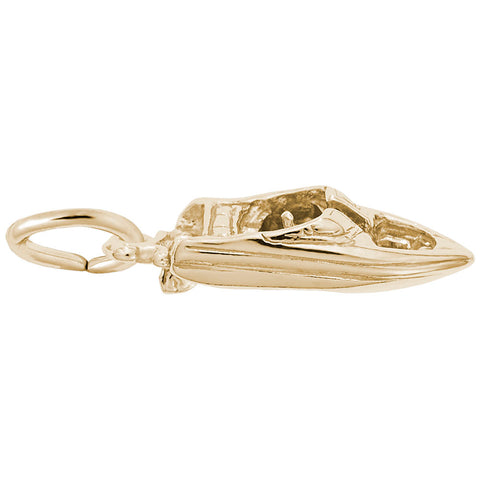 Speedboat Charm in Yellow Gold Plated