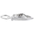 Speedboat Charm In 14K White Gold