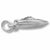 Speedboat charm in 14K White Gold hide-image