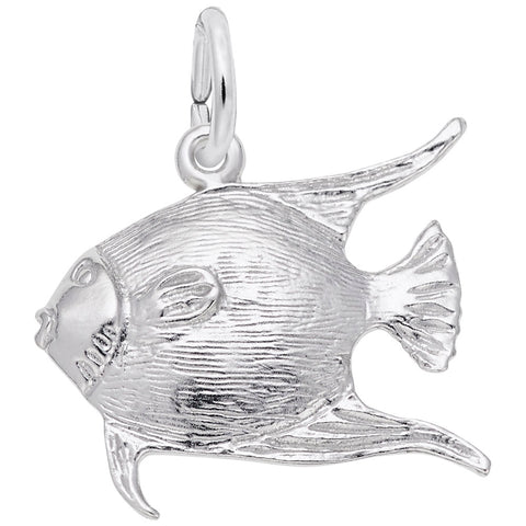 Angelfish Charm In Sterling Silver