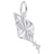 Kite Charm In Sterling Silver