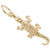 Alligator Charm in Yellow Gold Plated