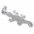 Alligator charm in 14K White Gold hide-image