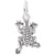 Frog Charm In 14K White Gold