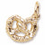 Pretzel Charm in 10k Yellow Gold hide-image