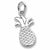 Pineapple charm in 14K White Gold hide-image