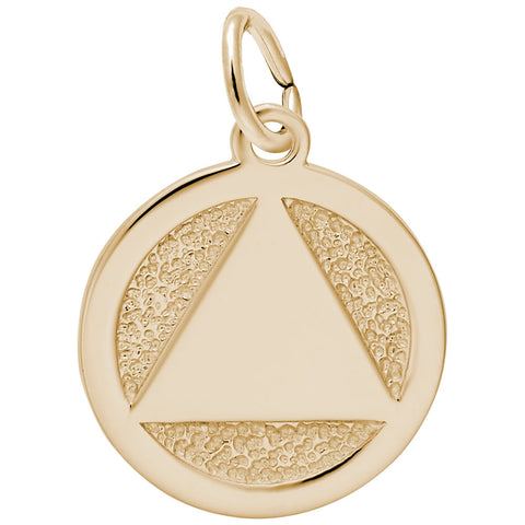 Aa Symbol Charm In Yellow Gold