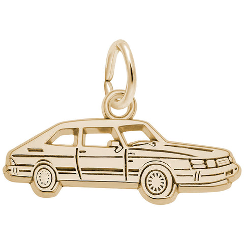 Car Charm in Yellow Gold Plated