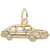 Car Charm in Yellow Gold Plated