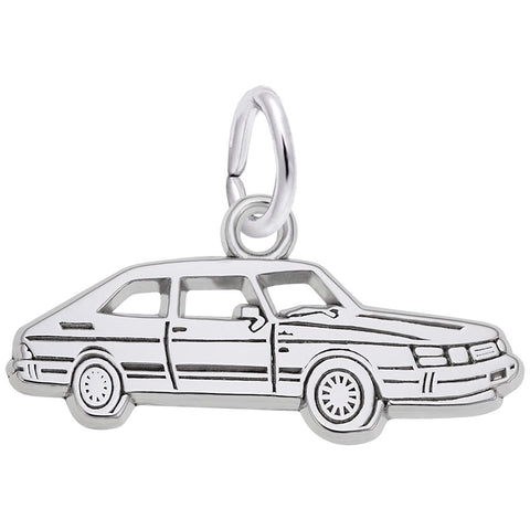 Car Charm In Sterling Silver