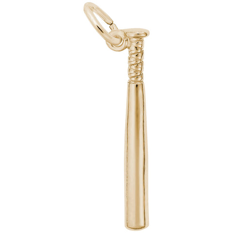 Baseball Bat Charm In Yellow Gold