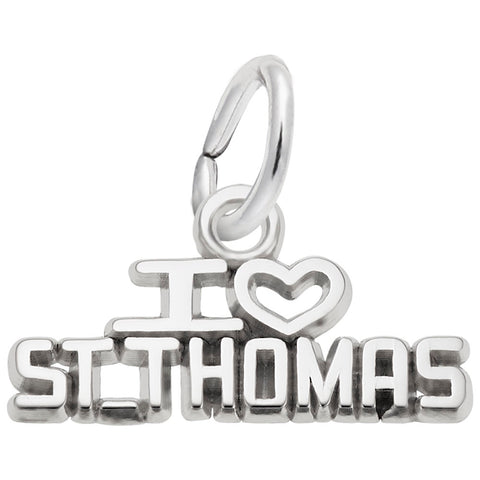 St.Thomas Charm In 14K White Gold