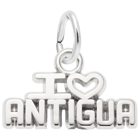 Antigua Charm In Sterling Silver