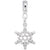 Snowflake charm dangle bead in Sterling Silver hide-image