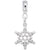 Snowflake Charm Dangle Bead In Sterling Silver