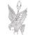 Eagle Charm In 14K White Gold