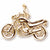 Motorcycle charm in Yellow Gold Plated hide-image