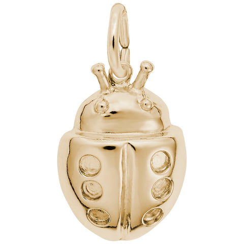 Ladybug Charm In Yellow Gold