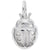 Ladybug Charm In 14K White Gold