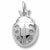 Ladybug charm in 14K White Gold hide-image