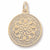 Dart Board charm in Yellow Gold Plated hide-image