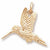 Hummingbird Charm in 10k Yellow Gold hide-image