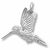 Hummingbird charm in 14K White Gold hide-image