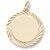 Round Disc Charm in 10k Yellow Gold hide-image