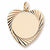 Heart Disc charm in Yellow Gold Plated hide-image