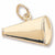 Megaphone charm in Yellow Gold Plated hide-image