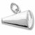 Megaphone charm in 14K White Gold hide-image