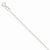14K White Gold Carded Cable Rope Chain