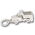 Dump Truck charm in 14K White Gold hide-image