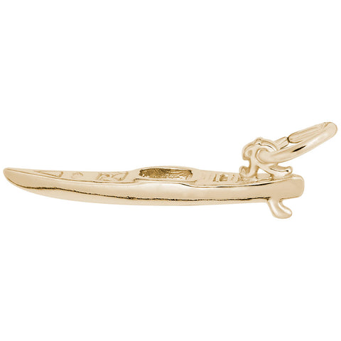 Kayak Charm In Yellow Gold