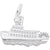 Riverboat Charm In 14K White Gold