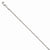 10K White Gold Diamond-Cut Rope Chain Bracelet