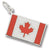 Canadian Flag charm in Sterling Silver hide-image