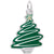 Christmas Tree Charm In Sterling Silver